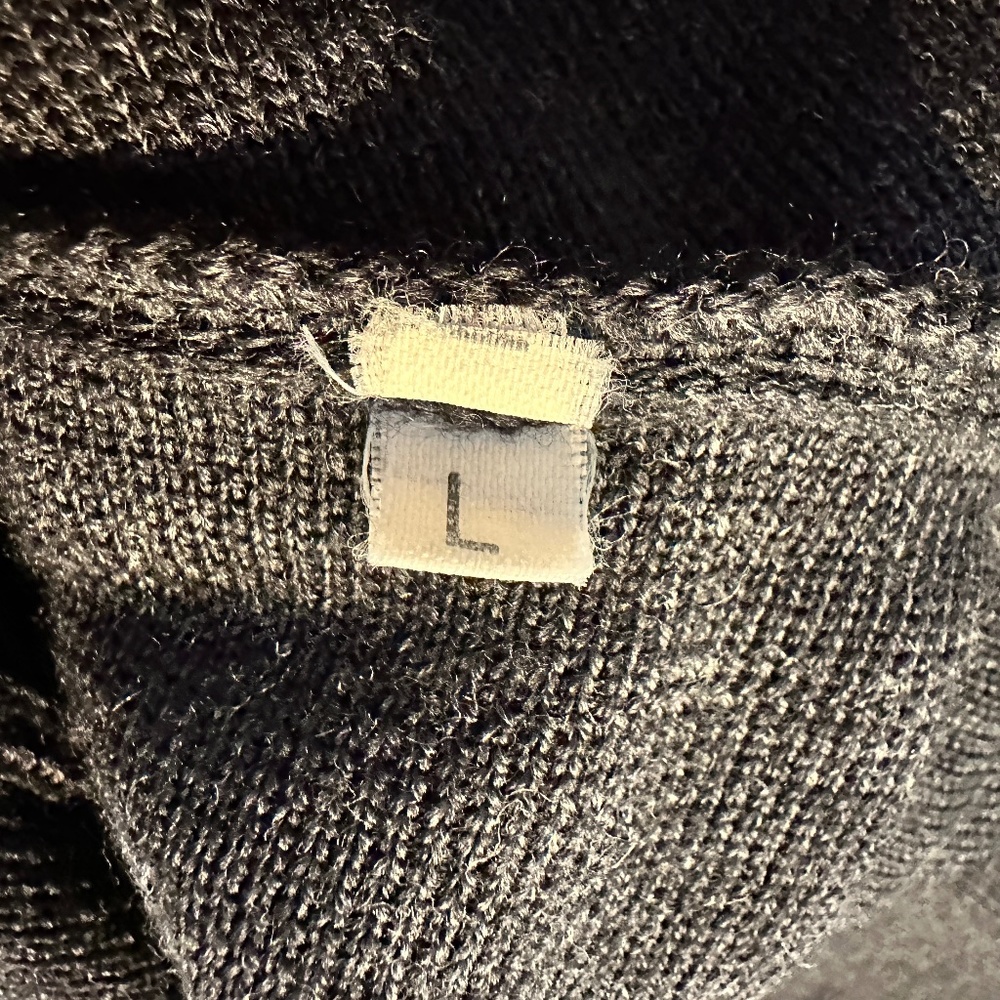 SIMON KNEEN ITALY Sweater Set Charcoal Grey Merino w Vest & Collared Button Down - Picture 15 of 16